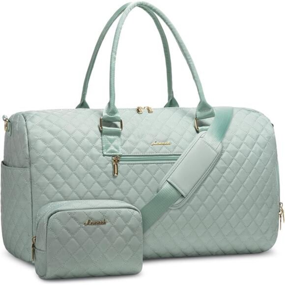 Duffle Bag with Shoe Compartment, mint Green - Picture 1 of 6